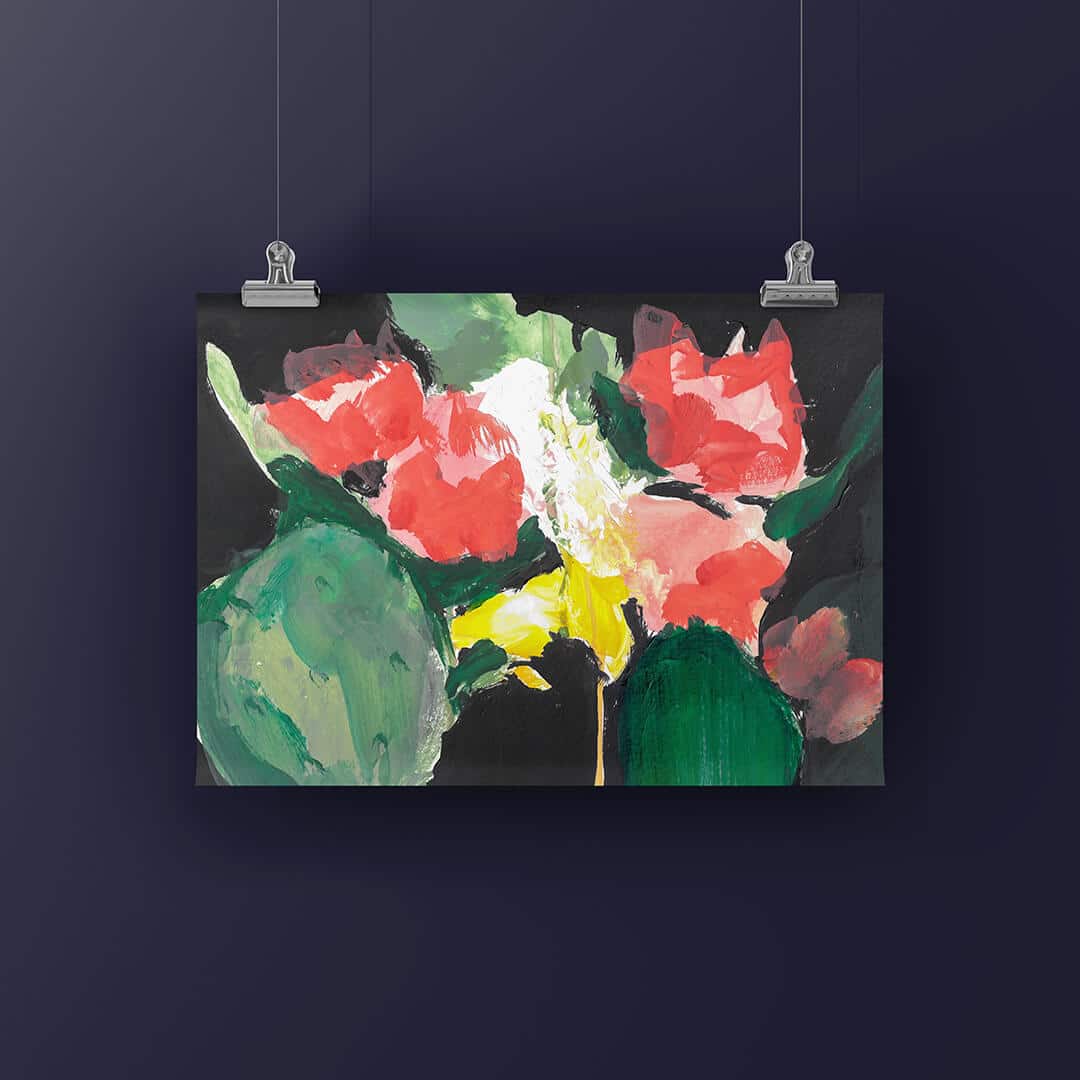 Obraz akryl Cactus 17 x 26 cm