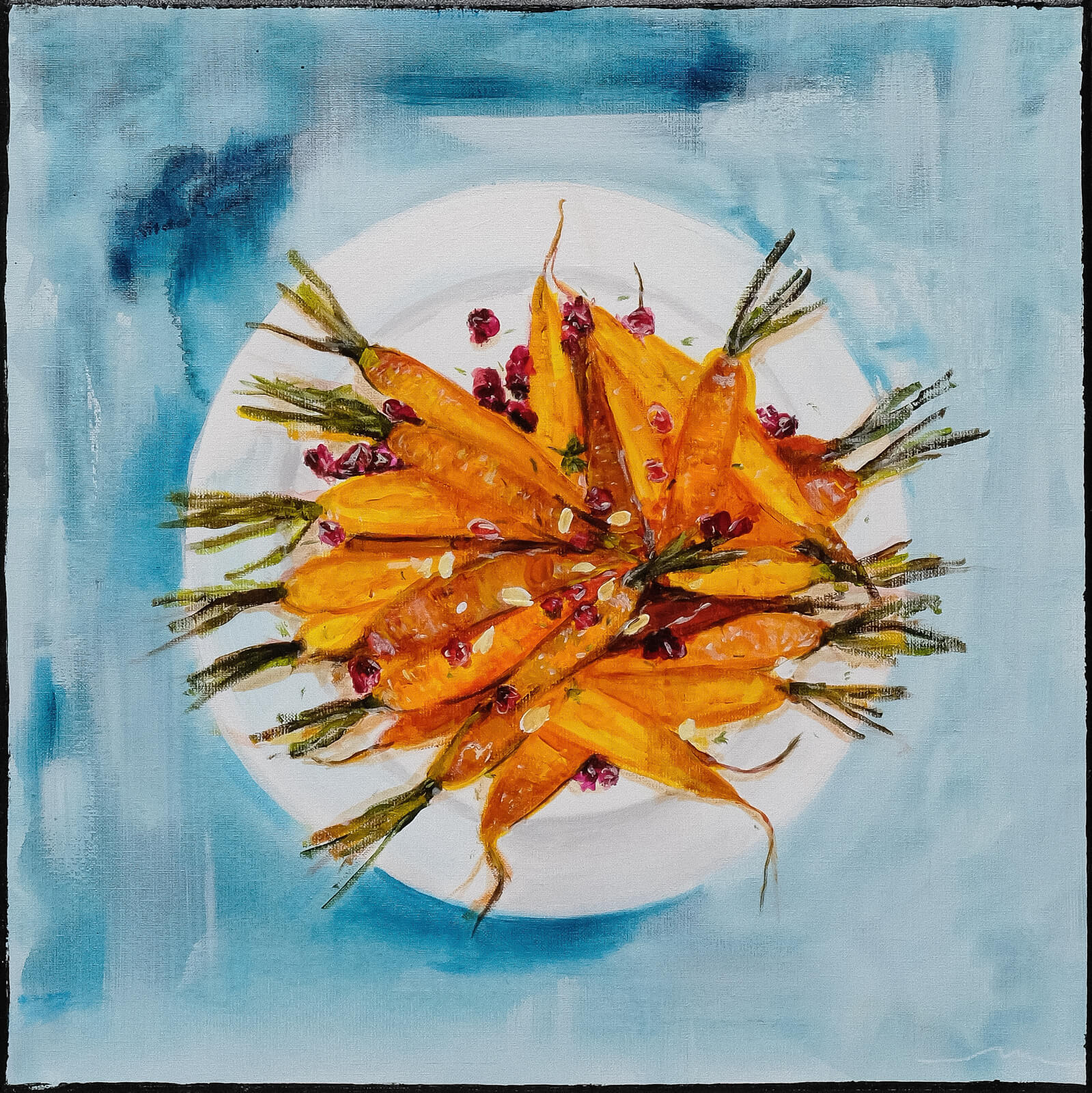 Obraz akryl Carrots 50 x 50 cm