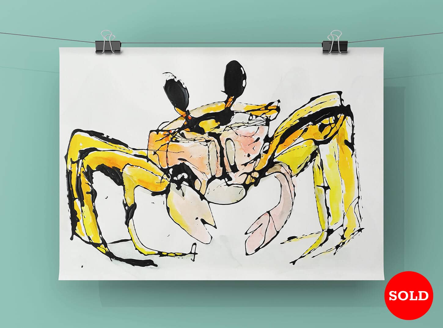 Obraz Coloured Crab 59 cm x 42 cm